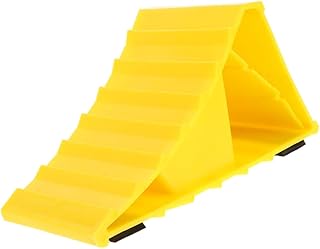 VICASKY 3 Peças Tapete De Rampa Triangular Bloco De Roda Calço De Roda Almofada De Borracha Para Reboque Resistente Calço De Roda De Borracha Rolha De Pneu Pneus De Motocicleta Bloco De