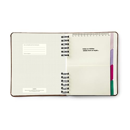 Caderno Organizador Duo Melissa Pautado & Pontado A5 Colméia, Cicero