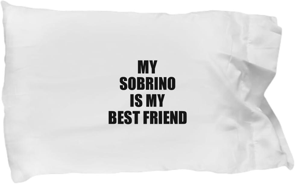 EzGift My Sobrino Pillowcase is My Cute Idea Positive BFF Quote Friendship Pillow Cover Case 20x30