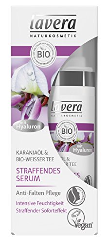 Preisvergleich Produktbild lavera Straffendes Serum mit Hyaluron Straffender Soforteffekt Intensive Feuchtigkeit Anti Falten Pflege vegan Bio Pflanzenwirkstoffe Naturkosmetik Natural & innovative Gesichtspflege 1er Pack (1 x 30 ml)