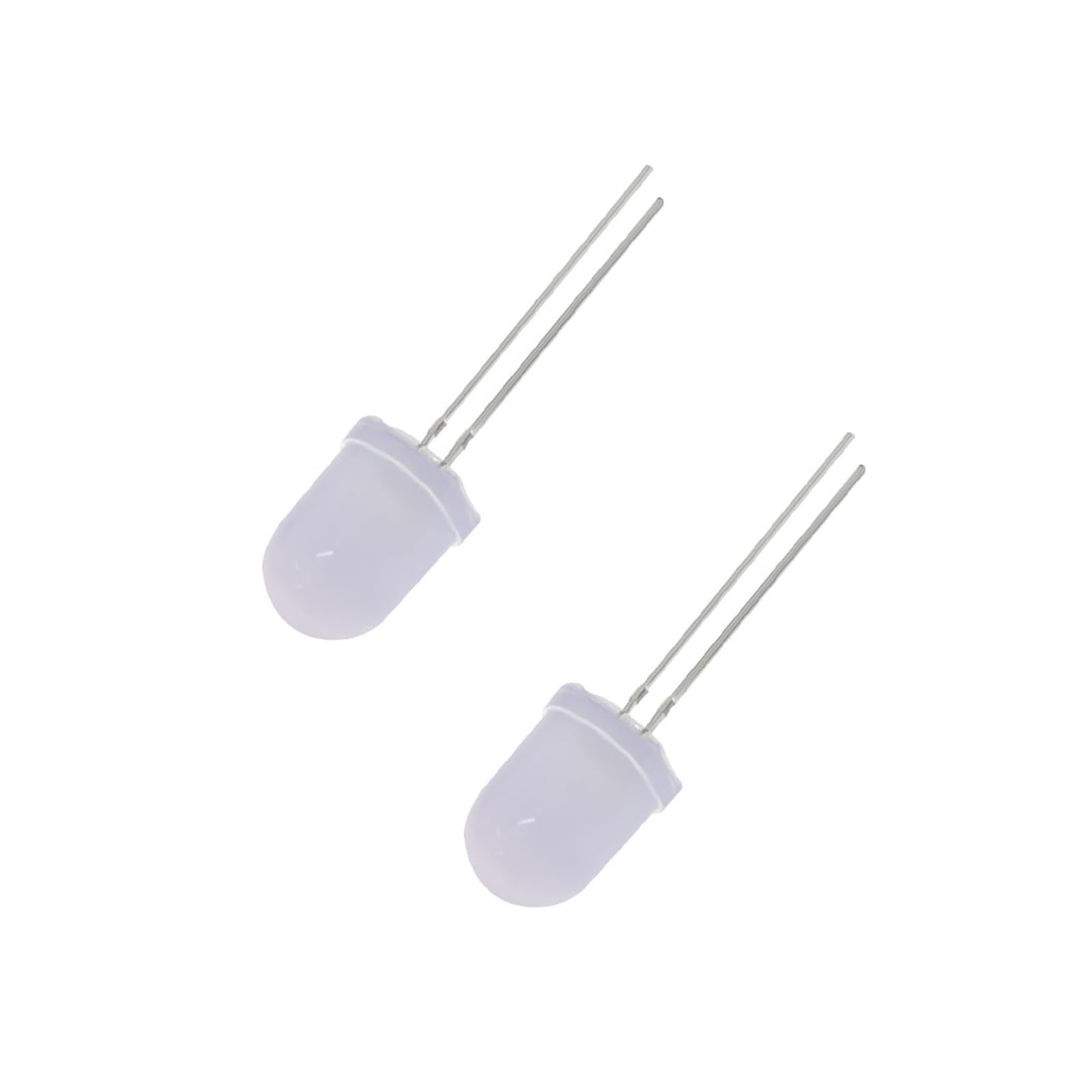 WHWRCADV 10 PCS Fog LED Diode 10MM White Red Yellow Blue Green Led Lights Diod F10(Yellow)