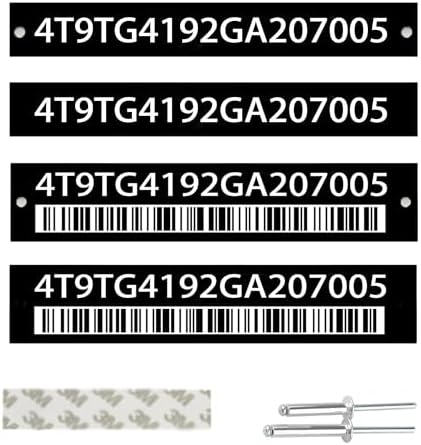 3-6 Days Delivery - Upgraded - Car Vin Number Cover, Vin Plates f...