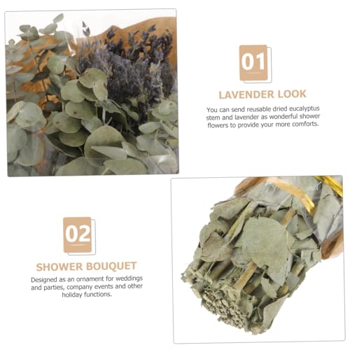 Ramo Seco de Lavanda y Eucalipto para Ducha 12 Tallos miniatura 3