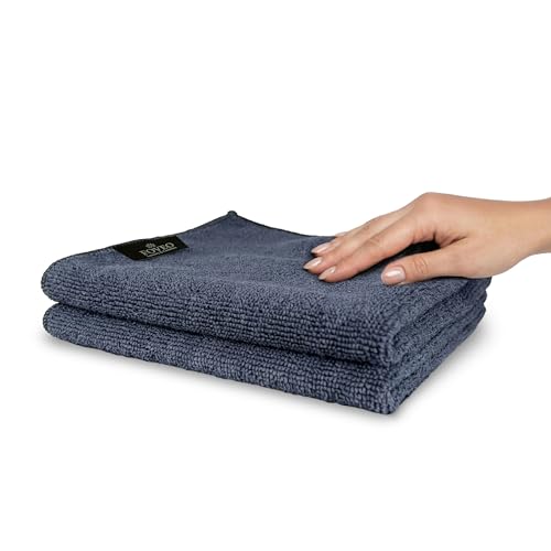 Image of Microfiber Cloth 350 GSM - 40x40 cm, (Grey) | Ultra-Soft, Lint-Free & Streak-Free Towels for Car, Bike, Interior & Exterior Detailing, Polishing & Washing (Pack of 2)