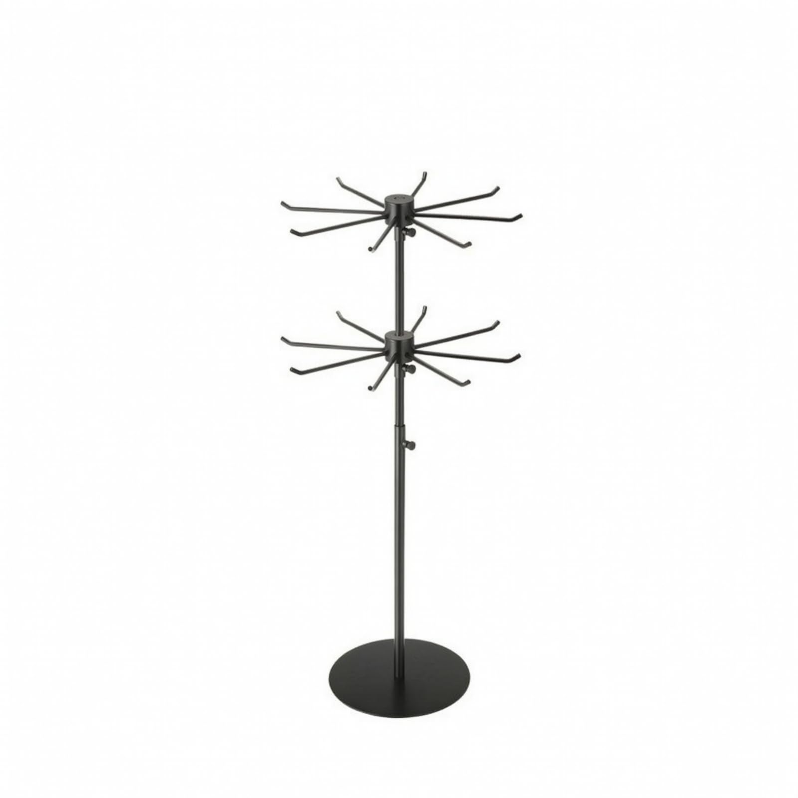 Espositore Girevole con Base Compatta, 2 Livelli