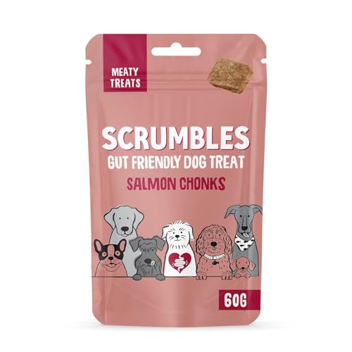 Scrumbles Meaty Treats for Dogs Salmon Chonks 60g