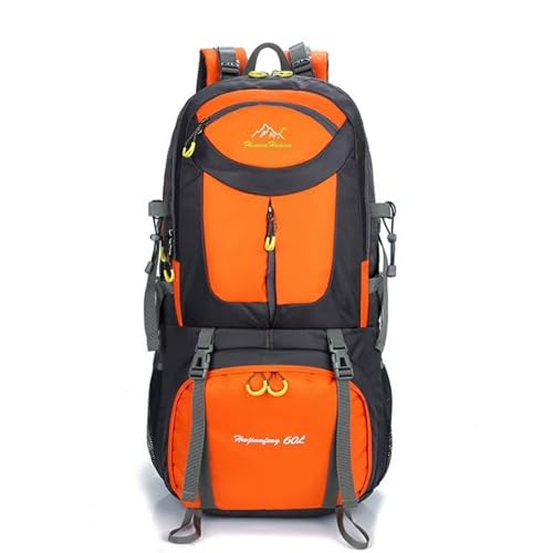 Mochilas de Senderismo al Aire Libre - Mochila de Senderismo Impermeable Macutos Ergonómica Viajes Excursiones Acampadas Trekking, Naranja, 60L Mochilas de Senderismo al Aire Libre - Mochila de Senderismo Impermeable Macutos Ergonómica Viajes Excursiones Acampadas Trekking, Naranja, 60L