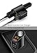 LIHAN 3 USB Car Charger, QC3.0 Output, Cigarette Lighter Adapter, 12V/24V Outlet Plug, Voltage Meter, Compatible for iPhone,iPad, Samsung, USB Charging Devices