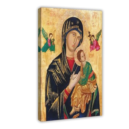 Toile spirituelle Our Lady of Perpetual Help pour créer un coin de paix dans votre chambre