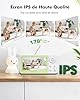 YESIMOM 1080P Babyphone Camera 360° PTZ, Baby Phone avec Caméra Vidéo et Audio APP, Vision Nocturne Infrarouge, Zoom 4X, Détection de Mouvement/Son Suivi Automatique, Alarmes de Zone