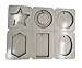 Produktbild Silikonform mit 6 Mulden, quadratisch, oval, Diamant, rund, Sternring, DIY, handgefertigt, für Seife, Kerzen, Kuchen, Backen, Lotion, Bar