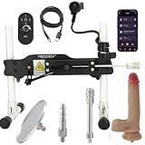 Fredorch Sex Machine with APP/Remote/Wire/Video Camera 4 in 1 lnteractive Modelong Distance Control Dildo Machine for Womens Self Appreciate Sexual Stimulation (APP Video Version 4 in 1)