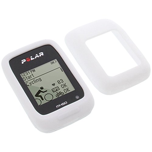 foto-kontor Funda Compatible con Polar M450 M460 Protectora Silicona Carcasa protección Blanca