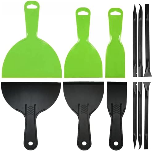 Putty Knife, 12PCS Plastic Paint Scraper, Multipurpose Spackle Knife, Scraper Tool for Painting, Caulking, Spackling, Wallpaper, Drywall, 3D Printing, Spatula Scraper, Scraper Cleaning Tools