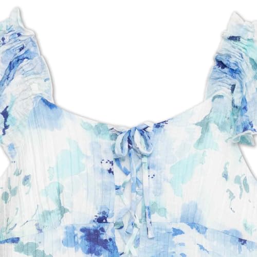 Speechless Girls' Ruffled Sleeve Lace-up Front Party Dress3