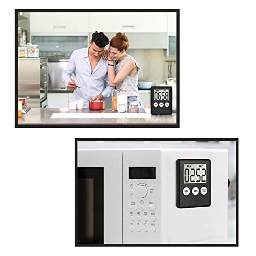 Temporizador Relógio Timer Digital Alarme Sonoro De Cozinha Portátil Cronômetro Automático Magnético