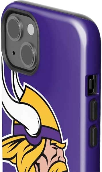Skinit Impact Phone Case Compatible with iPhone 14 - Officially Licensed NFL Minnesota Vikings Retro Logo Design