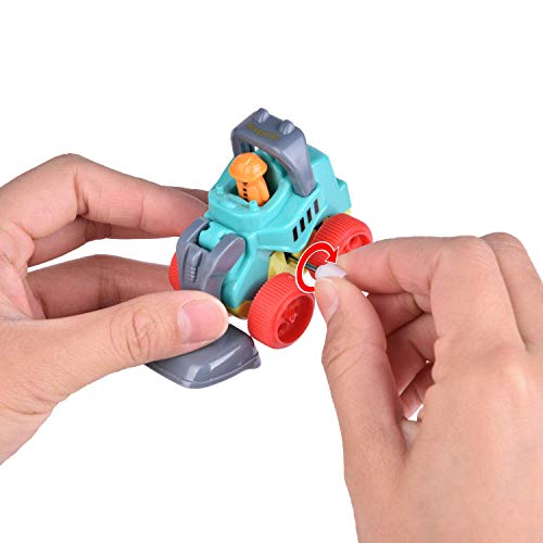 image for FUN LITTLE TOYS 12 Pieces Easter Eggs Prefilled with Toy Vehicles, Kid