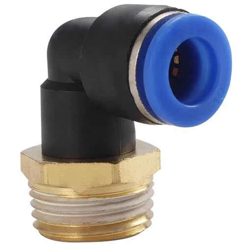 Raccord pneumatique coudé coude égal mâle 3/8 pour circuit d'air comprimé 12mm