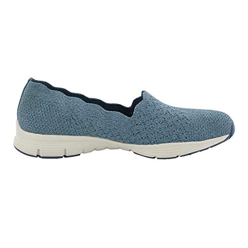 Image of Skechers Women's Seager Stat Scalloped Collar Engineered Skech-Knit Slip-on Classic Fit Loafer