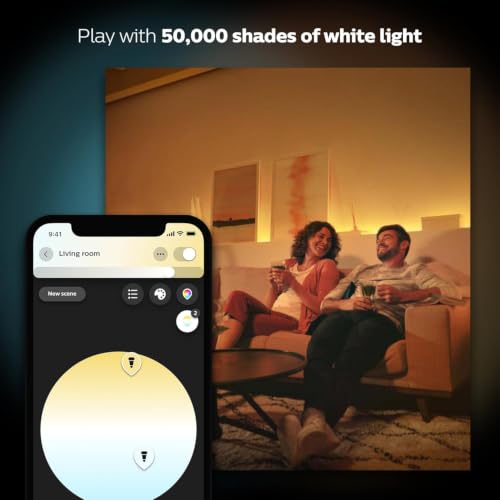 Philips Hue Smart 85W BR30 LED Bulb - White Ambiance Warm-to-Cool White Light - 2 Pack - 1200LM - E26 - Indoor - Control with Hue App - Compatible with Alexa, Google Assistant and Apple Homekit - image 4