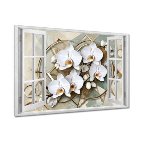 Peinture imprimée sur toile fleurs grand format pour chambre chaleureuse
