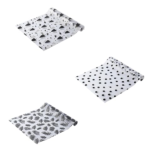 COLLBATH 3 Rollos Cojines A Prueba De Aceite Cojines Cortátiles Cajas Lineros De Cocina Liners De Cocina (estilo Mixto)
