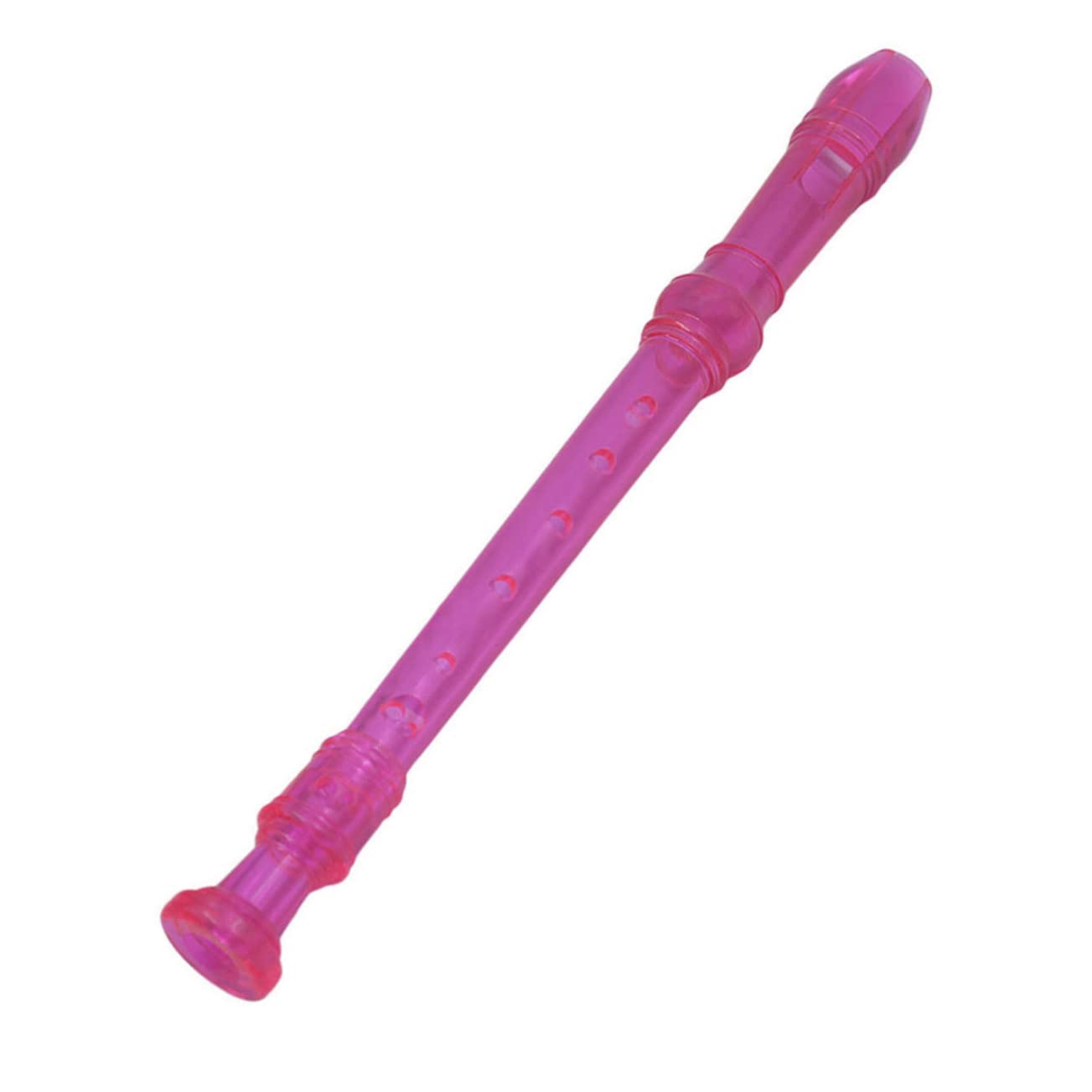 HANABASS 8 Soprano Recorder Transparent Abs Descant Flute for Beginners Music Playing Wind Instrument Random Color Selection Accurate Tones and Easy to Play Random Color