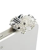 Mavis's Diary Colorful Crystal Rhinestone Accessories Universal Earphone Dust Plug for 3.5mm Ear Jac