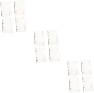 Tofficu 12 Peças Capa Protetora A5 Fichário De Couro Pasta De Arquivo Bloco De Notas A5 Capa De Bloco De Notas Protetores De Bloco De Notas Capa 6 Furos Fichário De Diário Fichário De 6