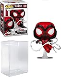 Spider-Man Miles Morales Crimson Cowl Suit Pop # 770 Marvel Gamerverse Vinyl Figure (Bundled with Ec...