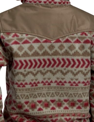 ROPER Western Jacket Boys Aztec Print 1/4 Zip Red 03-397-0692-6100 RE2