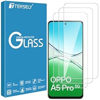 [3-Pack] T Tersely Tempered Glass Screen Protector for OPPO A5 Pro 5G/ OPPO A5x/ OPPO A5 (2025), Case Friendly, Ultra-Clear, Shatterproof, Anti-Scratch Film for Enhanced Protection