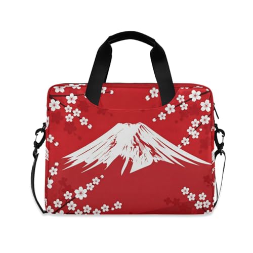 Maletín para portátil 15.6" diseño flor cerezo rojo miniatura 1