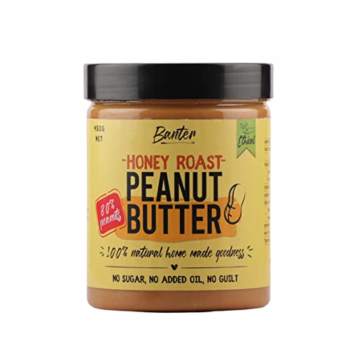 Image of Banter Honey Roasted Peanut Butter: 100% Natural Homemade Goodness With High Protein, No Added Sugar And No Added Oil - 450 Gram