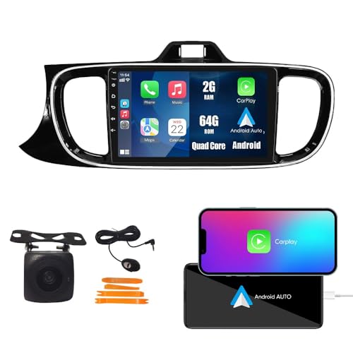 Wostoke Car CarPlay Android Auto Navigation Stereo GPS Radio Reverse Camera Display 9