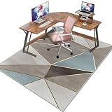 Xiaputcr Bürostuhlunterlage Bodenschutzmatte für Hartböden Parkett Laminat 60 x 100 cm rutschfest Schreibtischstuhl Unterlage Bodenmatte Bürostuhl Non-Slip Back Stuhlunterlage Gaming Bürostuhl Matte