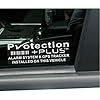 Platina Place 5 x BESCHERMING PLUS-alarm en GPS Tracking Apparaat Beveiliging RAAMstickers 87x30mm-Auto, Waarschuwing Tracker Signs handelsmerk