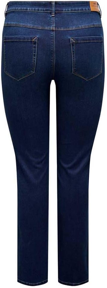 ONLY CARMAKOMA Carwilly Hw Flared Pim2343 DNM, zwart denim, 46W / 32L