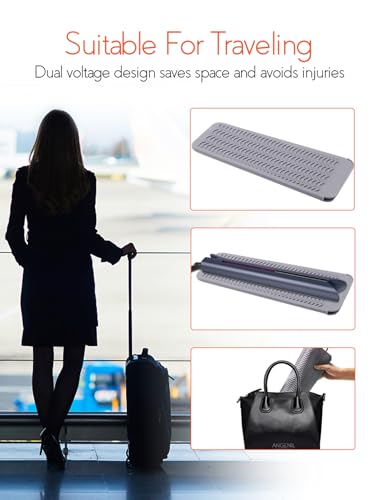 Image of ANGENIL Straighteners Curls and Straightening, 4.1 cm Wide Plates, Hair Straightener, Straightener, Ceramic Ion Technology, 150 C - 230 C, Dual Tension, Heat Protection Mat for Straighteners Bag