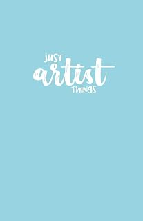 Just Artist Things: 5.5" x 8.5" Sketchbook - 140 blank pages