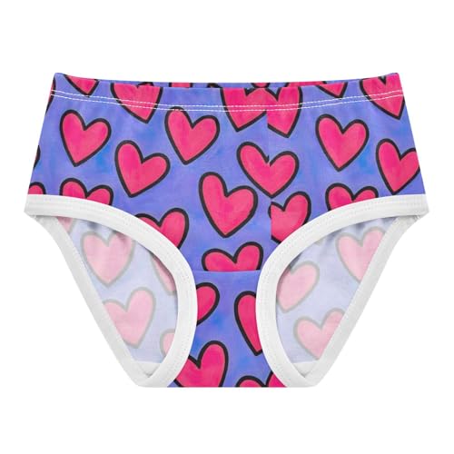 Joisal Cotton Toddler Underwear Floral Cute Pink Hearts Purple Little Girl Panties Animals Kids Undies Briefs 2t