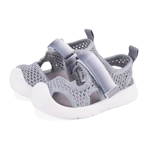 Image of BMCiTYBM Baby Boy Girl Closed Toe Summer Toddler Sandals Lightweight Shoes Infant Non-Slip First Walking Sneakers 6 9 12 18 24 Months 2-3 Years