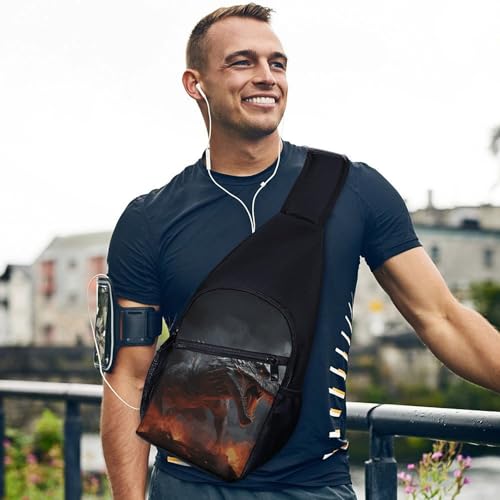 Mochila cruzada ligera Red Magma Flying Dragons miniatura 3