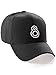 Daxton Classic Structured Baseball Hat Double Line Team Sport Numbers, Black White, Number 8