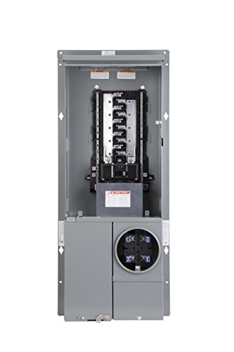 Square D - SC2040M125PF Homeline 125-Amp 20-Space 40-Circuit Solar-Ready Combination Meter Socket and Main Breaker Load Center for Plug-on Neutral breakers - Thumbnail 6