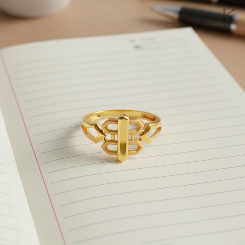 Image of KISNA 9KT / 14KT / 18KT Fusion Knot Yellow Gold Ring For Women | S14