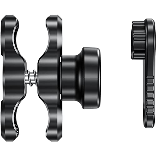Image of 1inch Ball Clamp Butterfly Clip Anti-Theft Connecting Rod for Diving Underwater Photography (6cm)