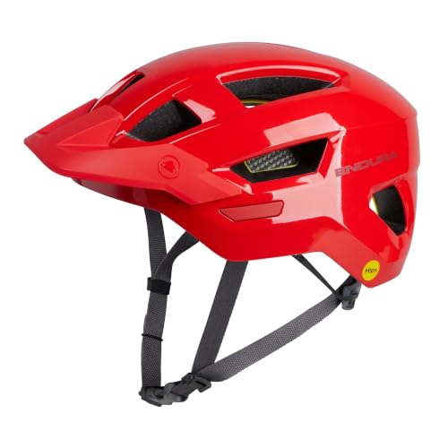 Endura Men's Hummvee MIPS Cycling Helmet, Flame Red, L-XL