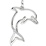 Hochwertiger Anhänger aus 8 Karat (333) Weißgold gefertigt und mit Legierungsstempel versehen